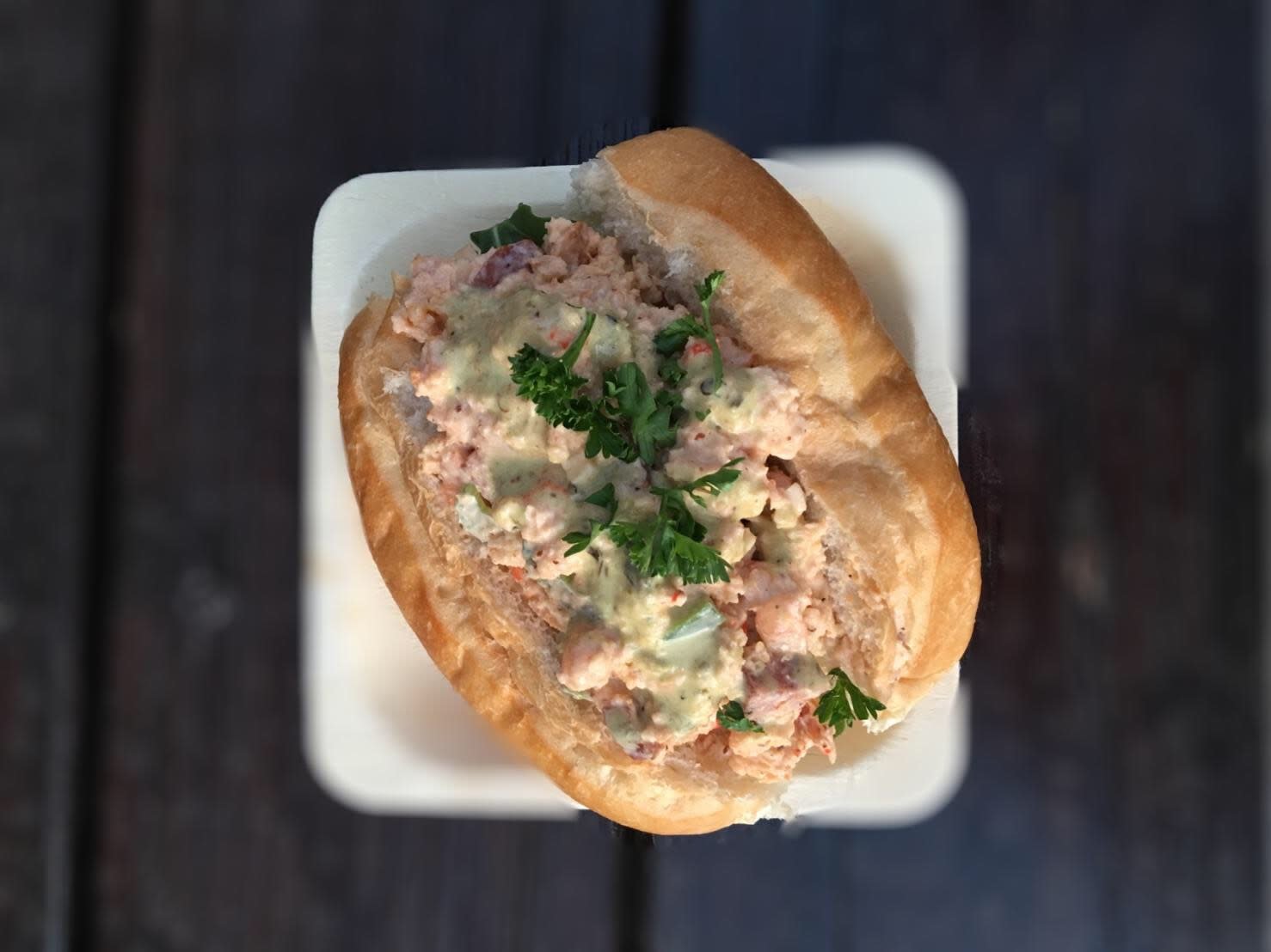 seafood sandwich delight from Le Rouge Cuisine